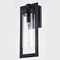 Vaxcel Malmo 1 Light Dusk to Dawn Matte Black Contemporary Outdoor Wall Lantern Clear Cylinder Glass T0686 - alternate 10